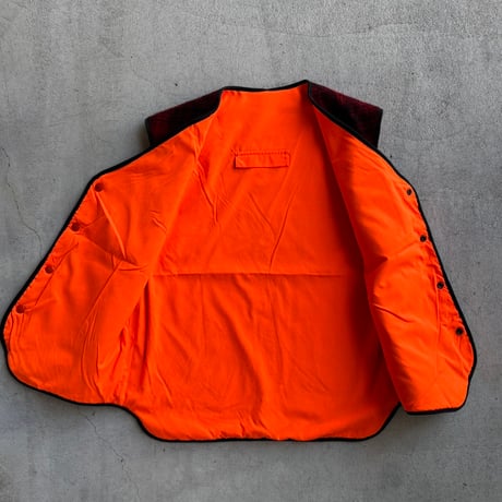 USA製　Wool rich チェック柄ウールベスト