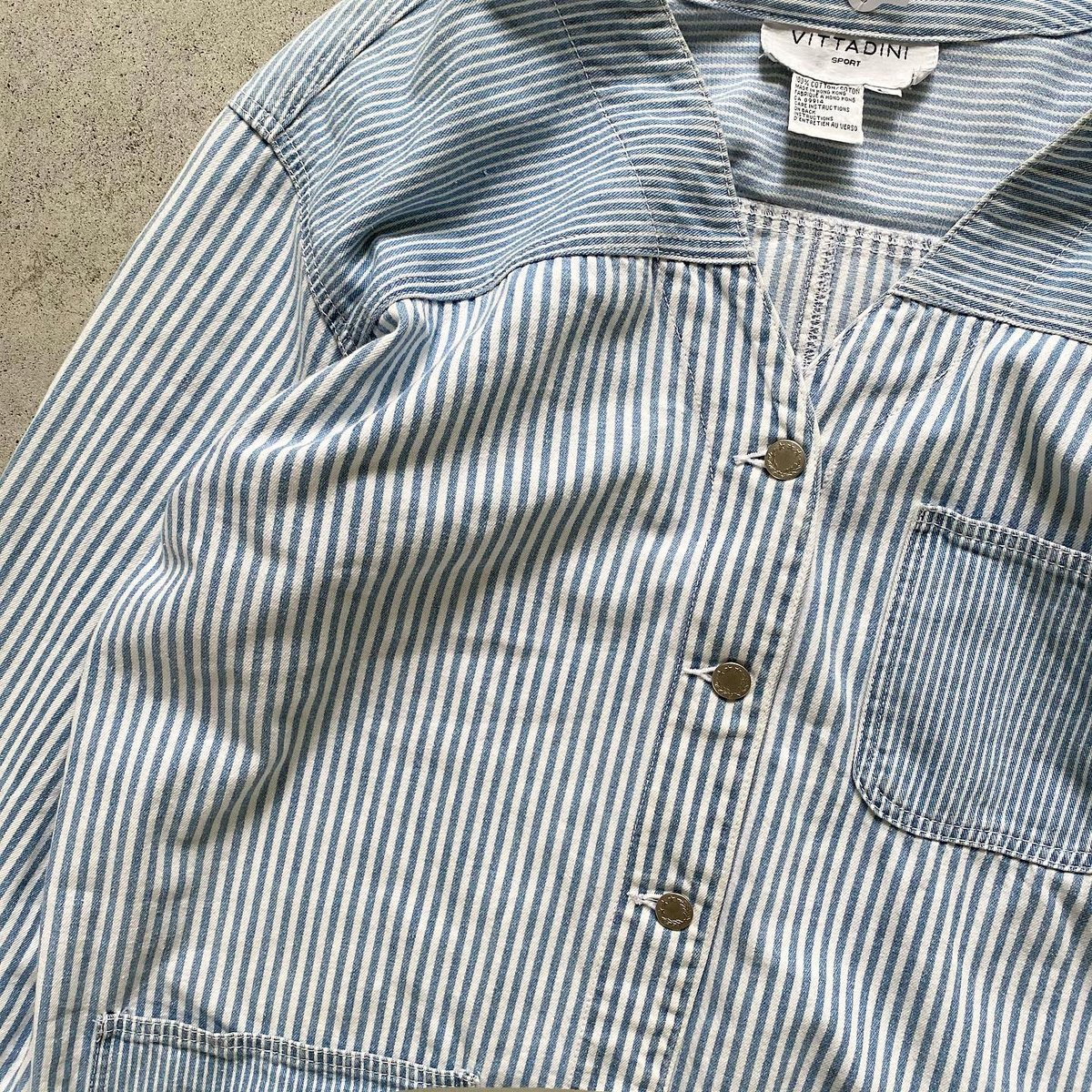 ヒッコリーノーカラーカバーオール | CUSTOM FEVER