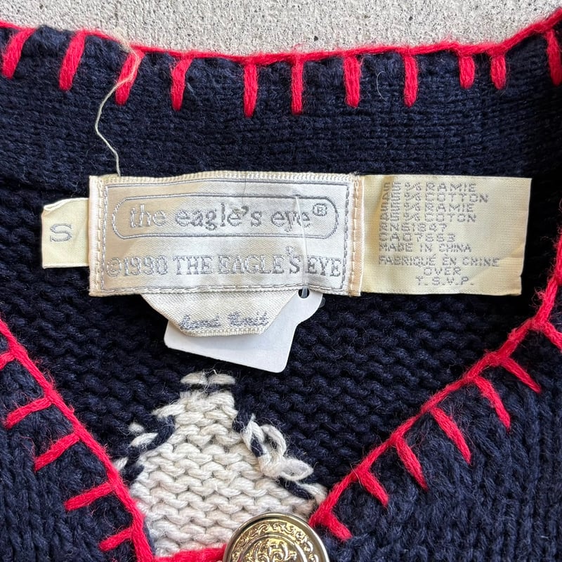 the eagle's eye デザインニットカーディガン | CUSTOM FEVER
