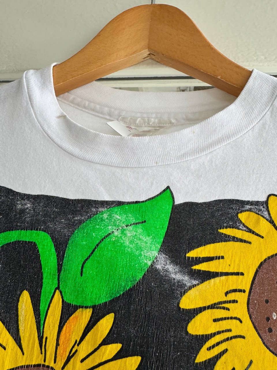 90's ひまわりプリントTシャツ XL | CUSTOM FEVER