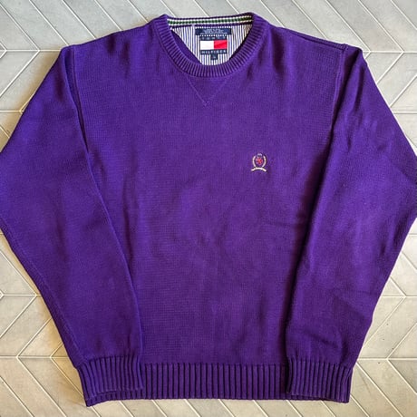 90s tommy hilfiger コットンニット