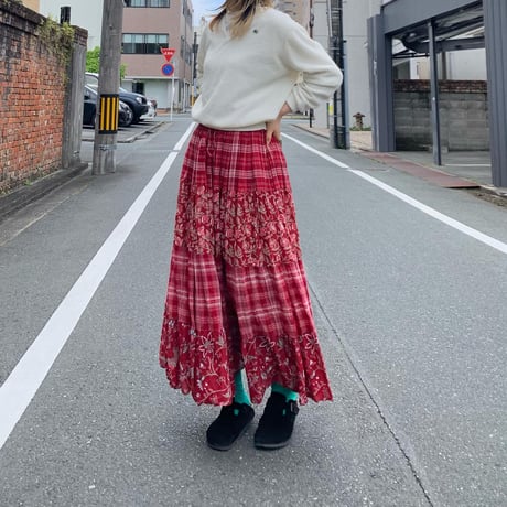 切り替えデザインスカート