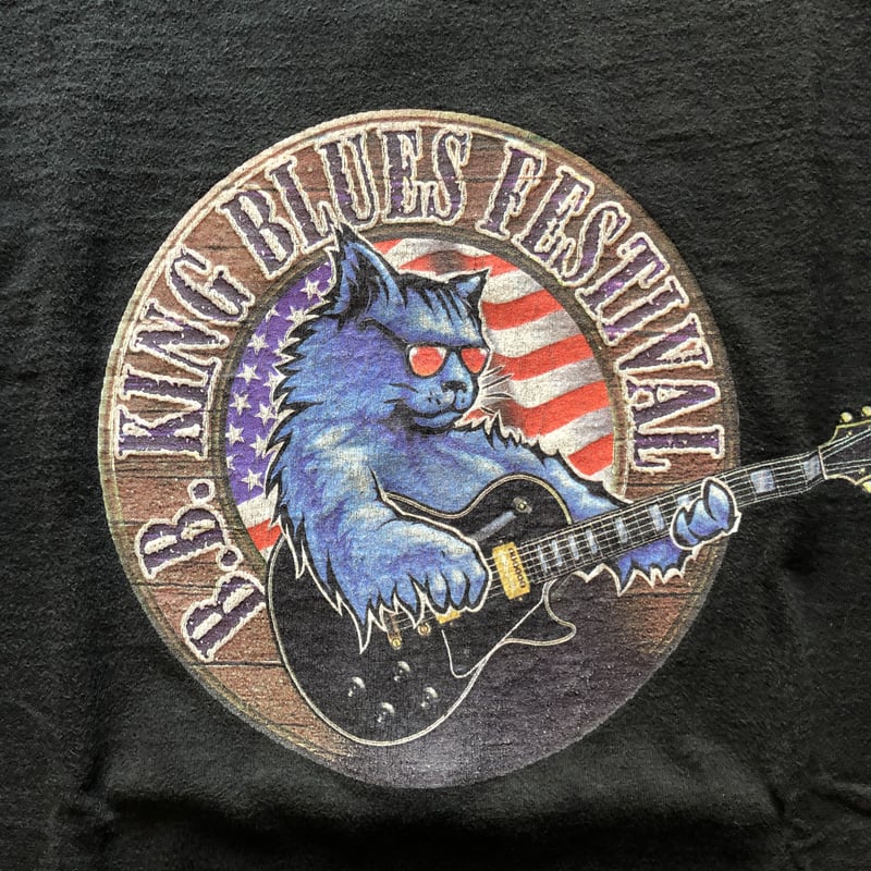 90s USA製 B.B KING ブルースミュージックフェスティバル Tシャツ 古着 90s USA製 B.B. KING 「BB KING'S BLUES CLUB」 R&B