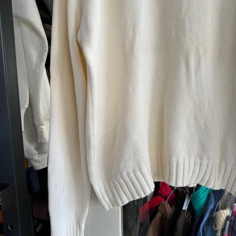 POLO コットンニットセーター  XL