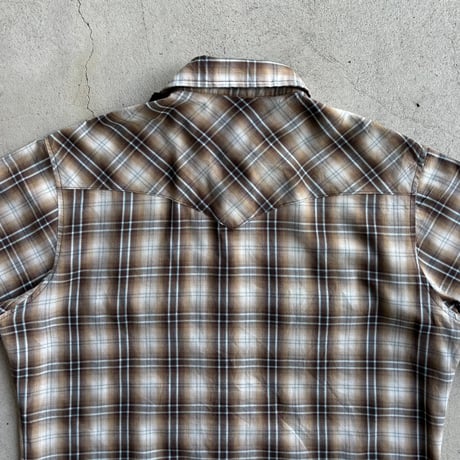 Wrangler チェック柄ウエスタンシャツ