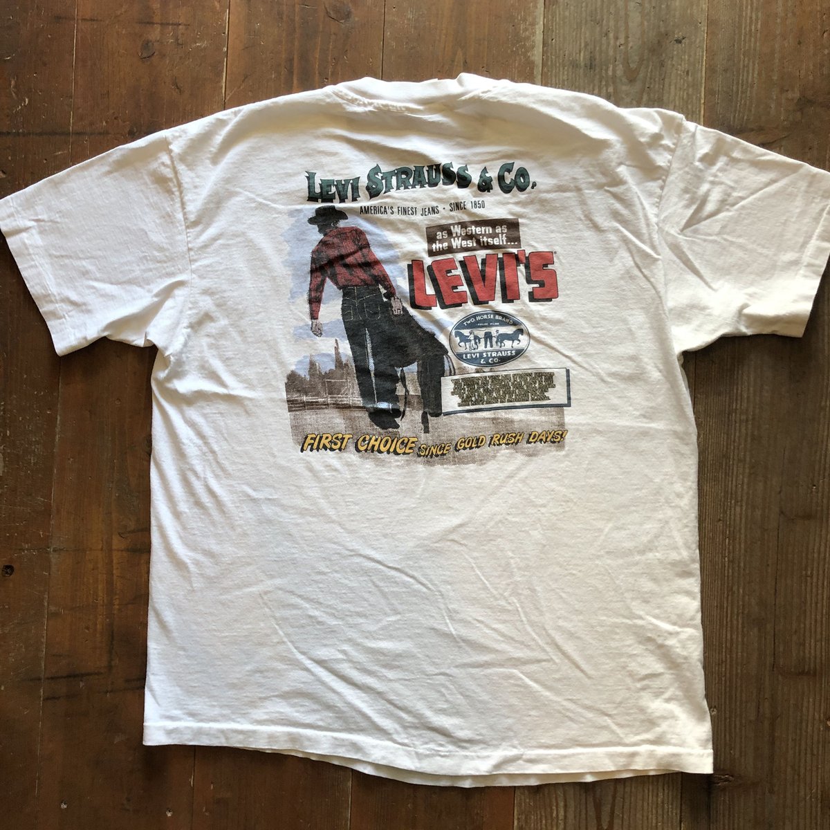 90'sUSA製Levi's プリントTシャツ | CUSTOM FEVER