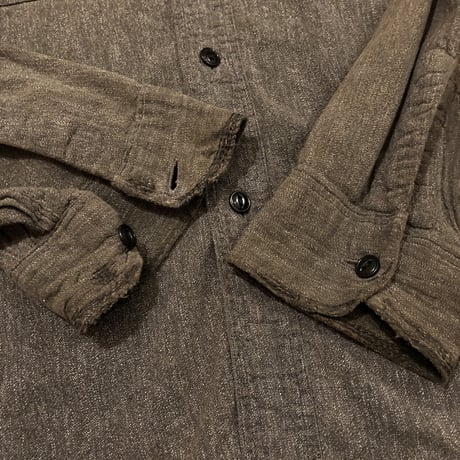 60's Sears L/S ブラックシャンブレー
