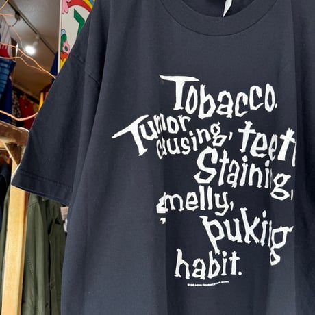 90's〜 アンチ タバコ プリントTシャツ