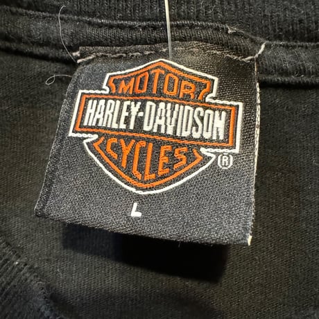HARLEY DAVIDSON 袖プリントロンT  L