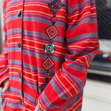 エスニック刺繍ジャケット
