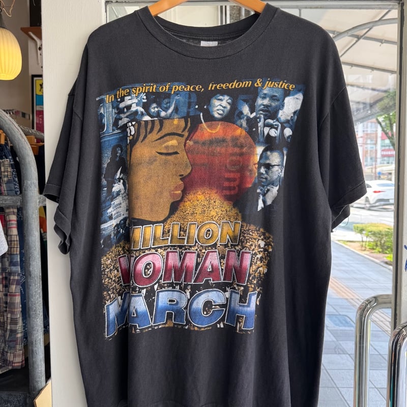 90's Million Woman MarchプリントTシャツ | CUSTOM FEVER