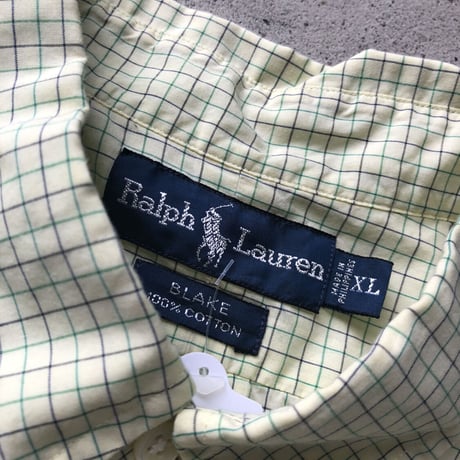 Ralph Lauren 半袖チェックシャツ 〝BLAKE〟XL