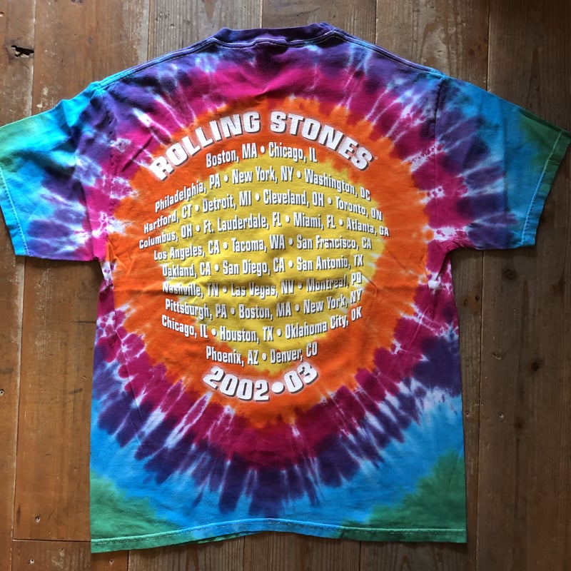 2002年 ROLLING STONES タイダイプリントT | CUSTOM FEVER