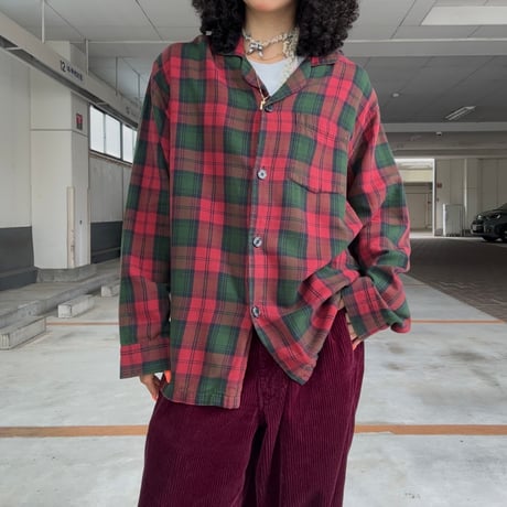 L.L.Bean チェックパジャマシャツ