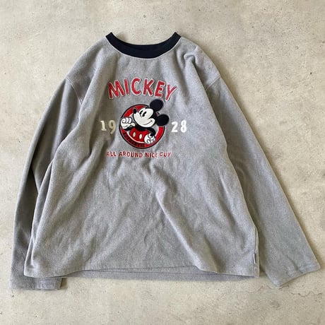 mickeyフリースロンT
