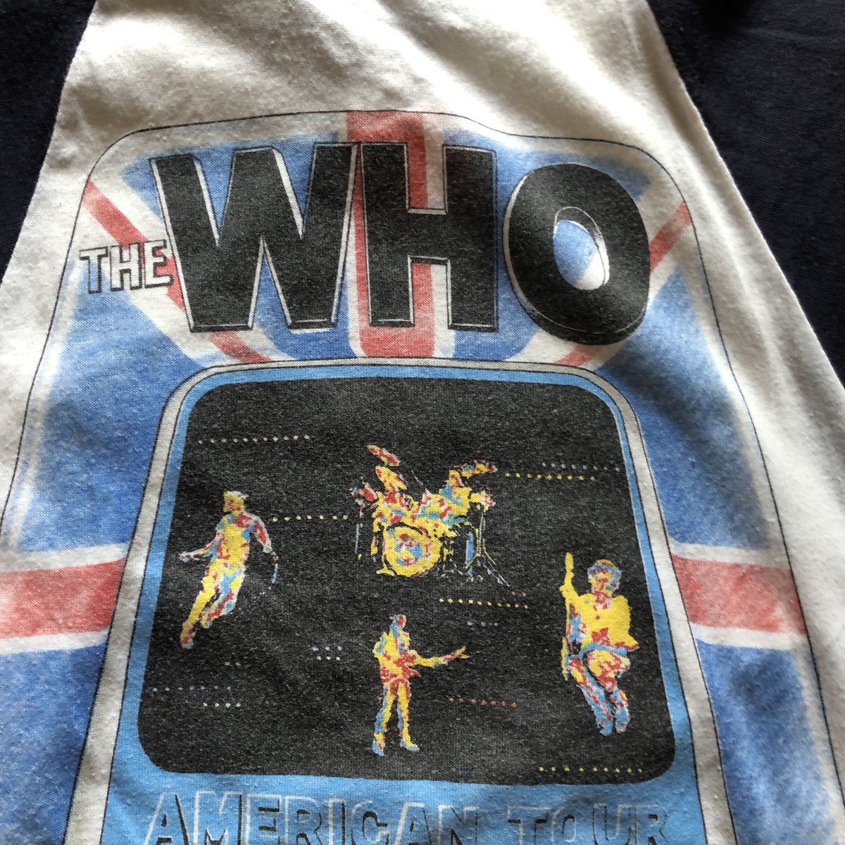 THE WHO AMERICAN TOUR '82 ラグランバンドTシャツ | CUSTOM THE WHO AMERICAN TOUR '82 ラグランバンドTシャツ | CUSTOM