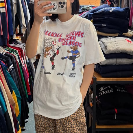 90s USA製 サッカープリントTシャツ