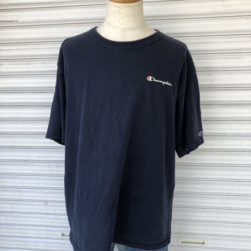 90s Champion 目無し ブランク Tシャツ 黒 無地 USA L 90s Champion 目無し ブランク Tシャツ 黒 無地 USA L