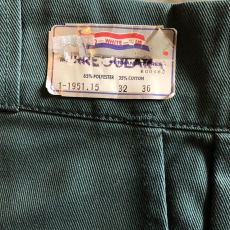 NOS! ワークパンツ グリーンW32×L36⑤ ダークオリーブW30×L28⑥