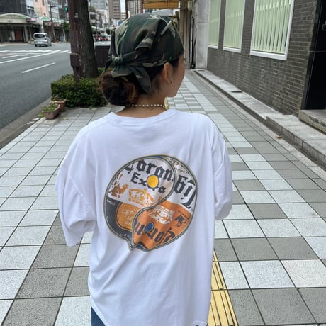 Coronaビール　陰陽マーク　両面プリントTシャツ