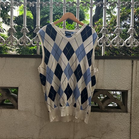 POLO GOLF アーガイル柄 Ｖネックニットベスト