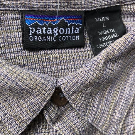 Patagonia半袖オーガニックコットンシャツ  L