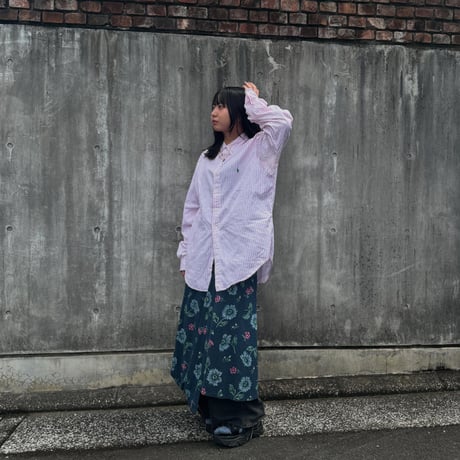 Ralph Lauren CLASSIC FIT ピンクストライプシャツ