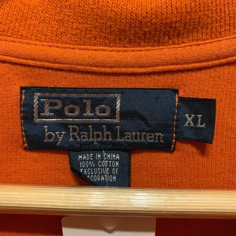 POLOハーフジップコットンニット