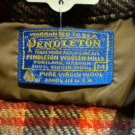80's PENDLETON ウールシャツジャケット M