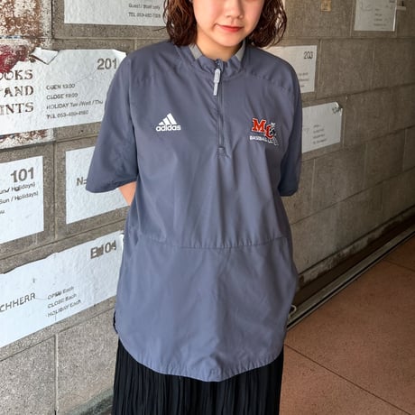 adidas×Morton College ハーフジッププルオーバー