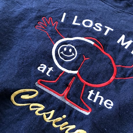 I LOST MY at the Casino刺繍スウェット