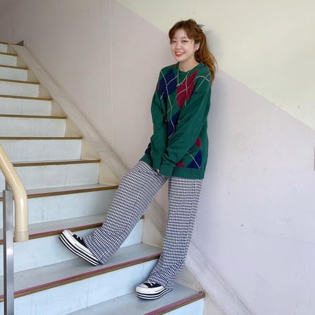 DOCKERS アーガイルコットンニット