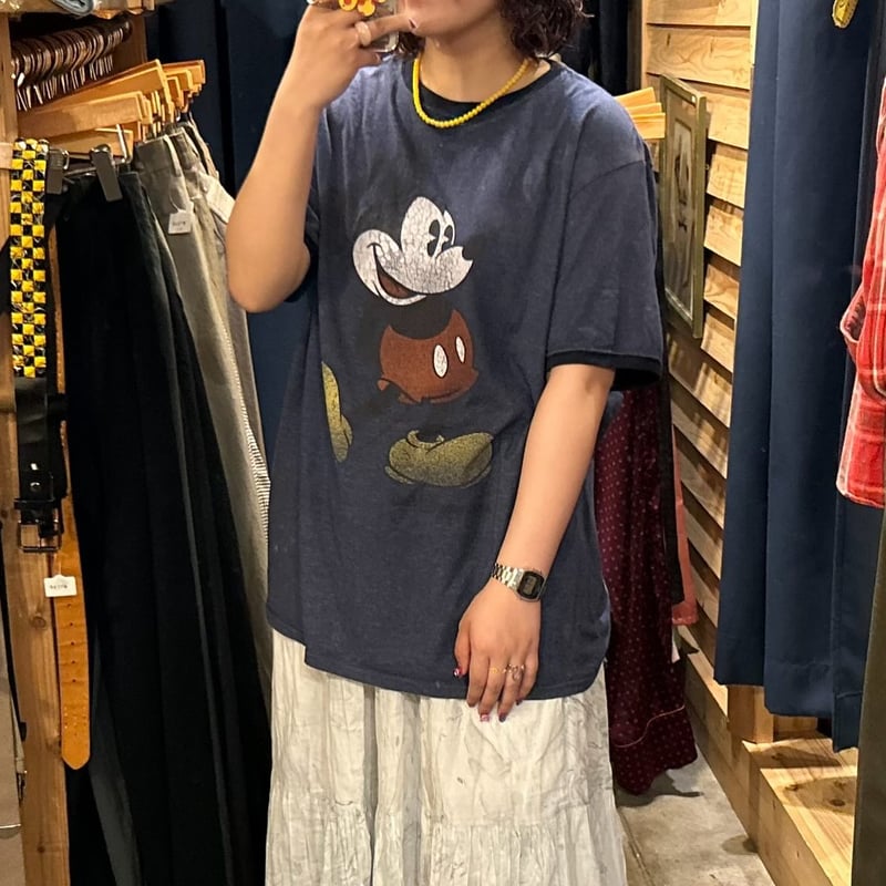 Hanes ミッキー リンガーT | CUSTOM FEVER