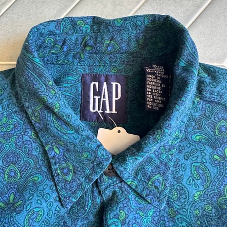 90s GAP ペイズリー柄シャツ