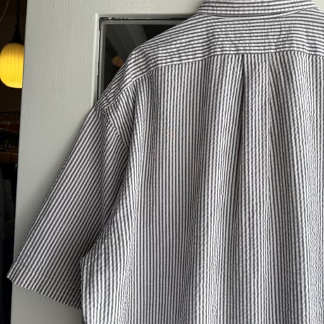 Ralph Lauren 半袖シアサッカーストライプシャツ