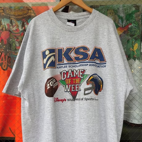 USA製 Disney SPORTS KSA 両面プリントTシャツ