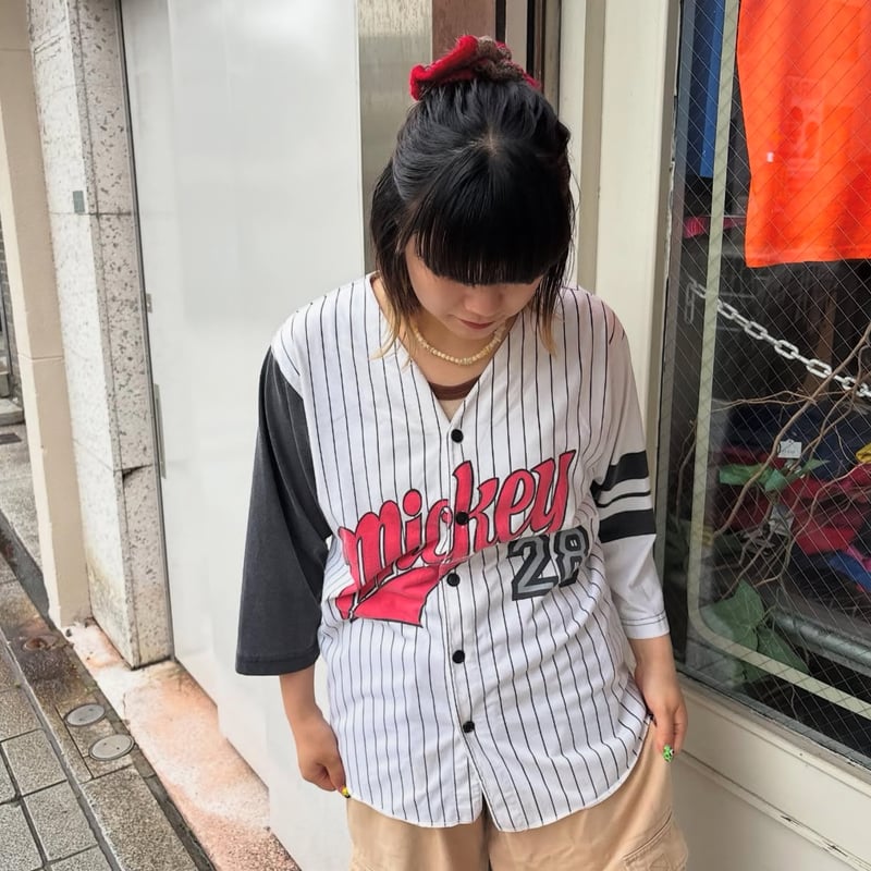 ディズニーランド　ディズニーストア　ベースボールシャツ　ミッキー　XL XL】ディズニーランド ベースボールシャツ カリフォルニア
