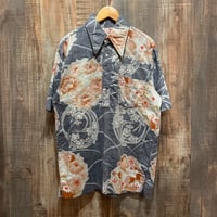 Sears HAWAII 和柄ハーフボタンシャツ