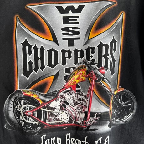 WEST COAST CHOPPERS 袖プリントロンT M