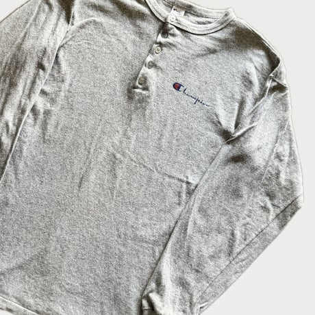 USA製 Champion ヘンリーネックロンT XL