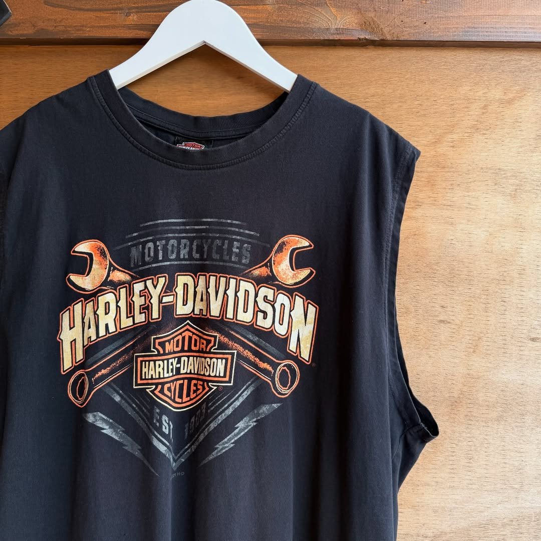 ハーレーダビッドソン 両面プリント カットオフTシャツ タンクトップ 3966 Harley-Davidson 両面プリントタンクトップ | CUSTOM FEVER