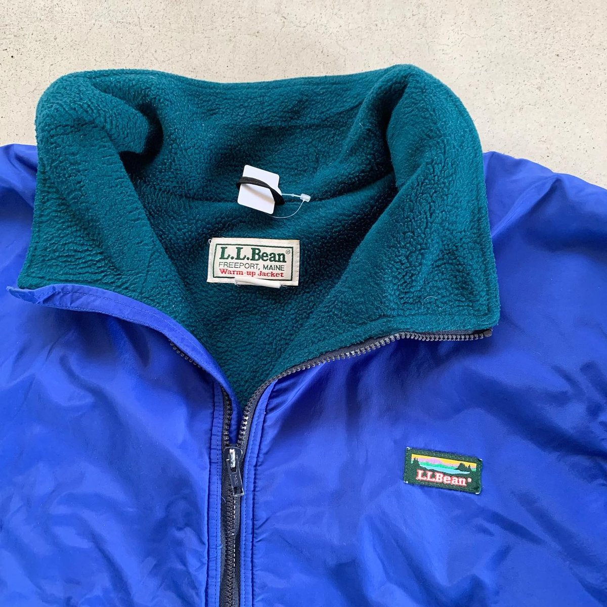 美品レア 総柄L.L.Bean ウォームアップジャケット 美品レア 総柄L.L.Bean ウォームアップジャケット