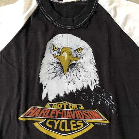 80's HARLEY DAVIDSON  ラグランTシャツ