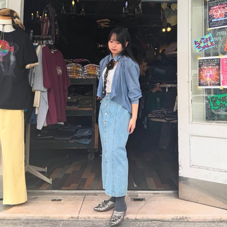 デニムロングスカート