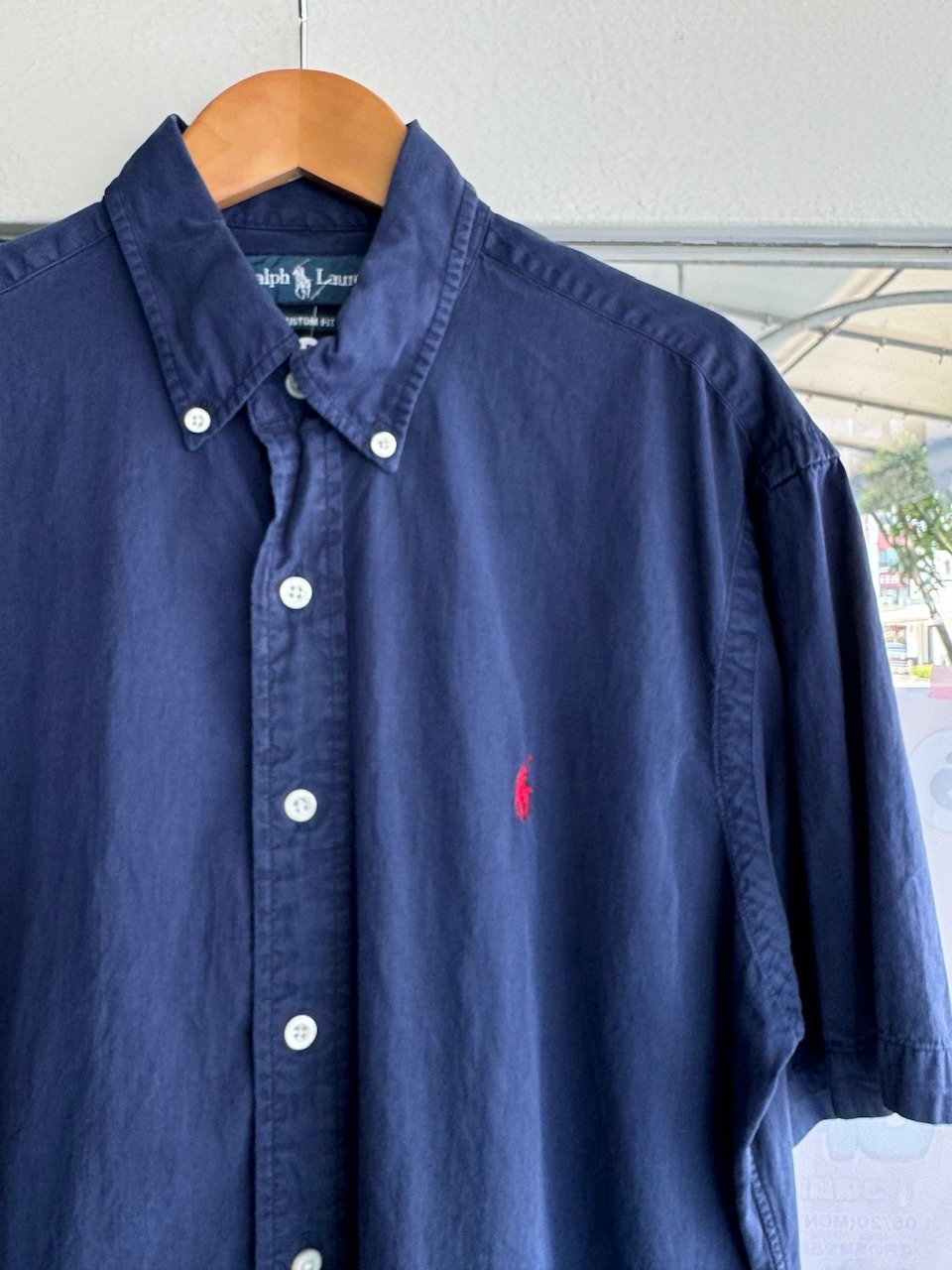 Ralph Lauren シルクコットン半袖シャツ M | CUSTOM FEVER