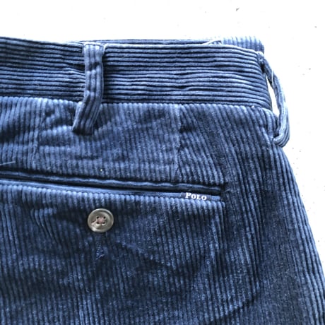 POLO RALPHLAUREN 太畝コーデュロイパンツW30×L30  ネイビー
