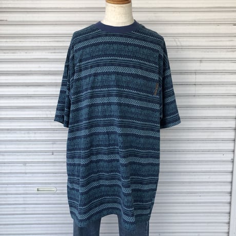 Ocean Pacificジャガードボーダー BIG Tシャツ 2XL