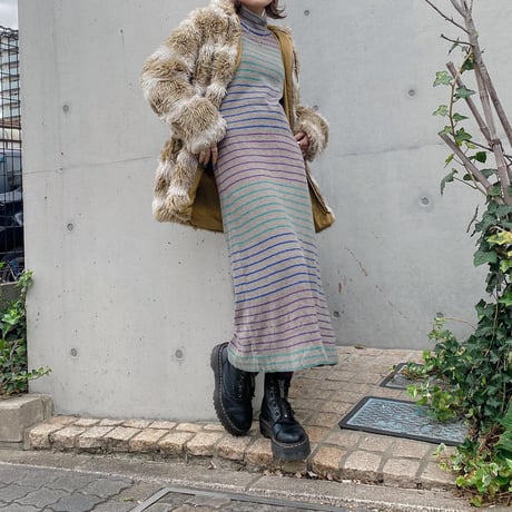 毛長フーディジャケット