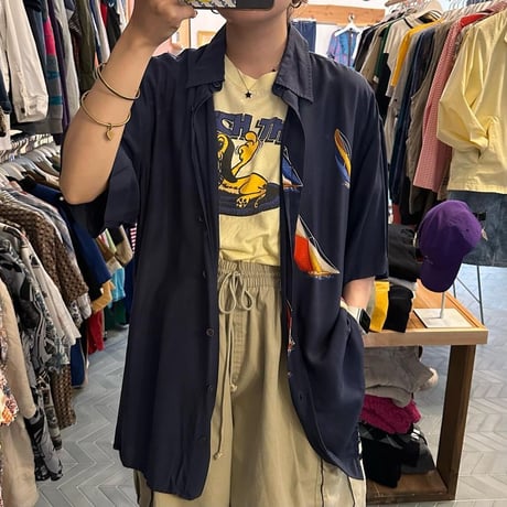 マルチヨット柄シャツ