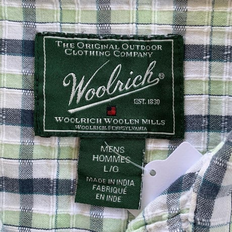 Woolrich開襟チェックシャツ
